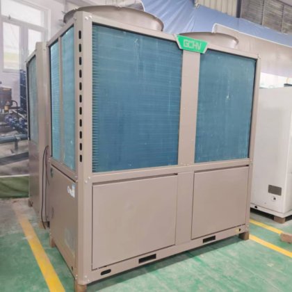 二手风冷热泵模块机组130kw中央空调工业厂房降温恒温制冷设备