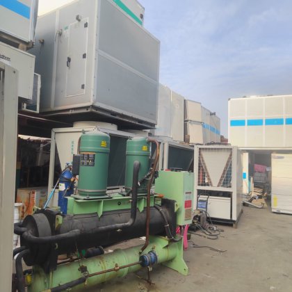 中央空调回收水冷风冷冷水机二手螺杆机净化空调上门收回服务