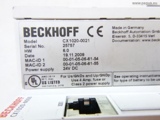 BECKHOFF CPU basic module