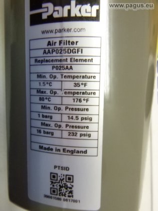 PARKER compressed air microfilter