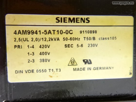 SIEMENS Einphasen-Transformator