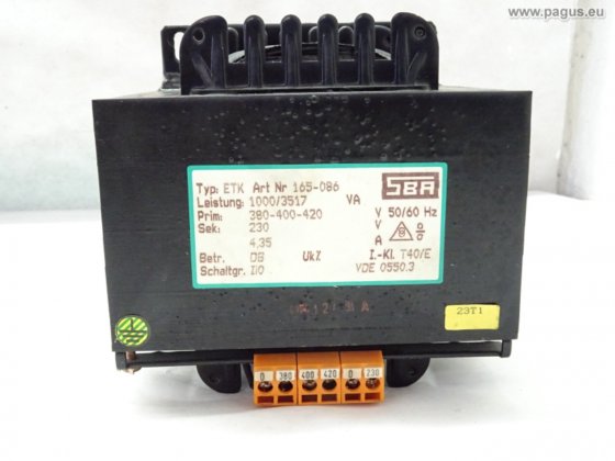 SBA Einphasen-Transformator