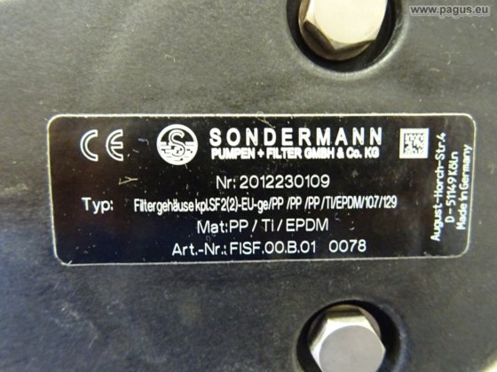 SONDERMANN Filterkammer