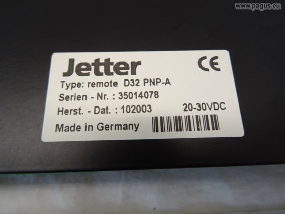JETTER input/output remote