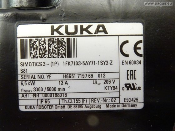 KUKA Servomotor mit Bremse