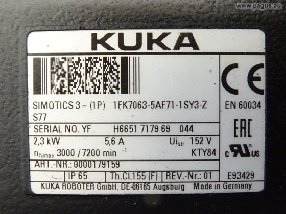 KUKA Servomotor mit Bremse