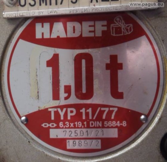 HADEF chain hoist