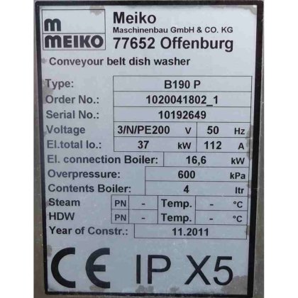 Meiko B190P