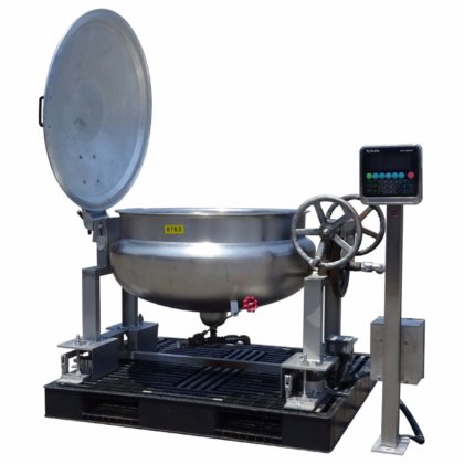 【回転式蒸気釜(ロードセル付)(約200L)】