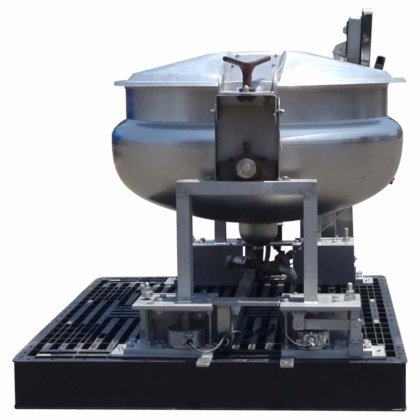 【回転式蒸気釜(ロードセル付)(約200L)】