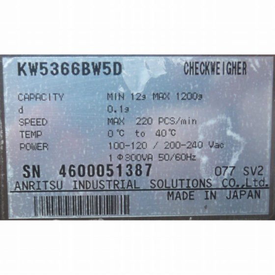 アンリツ株式会社 KW4103AW