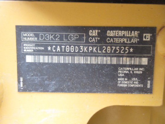 2019 CAT D3K2