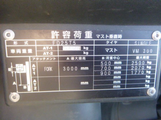 2017 UNICARRIERS FD25T5