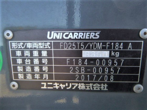 2017 UNICARRIERS FD25T5