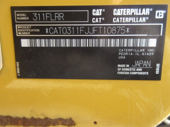 2019 CAT 311FLRR
