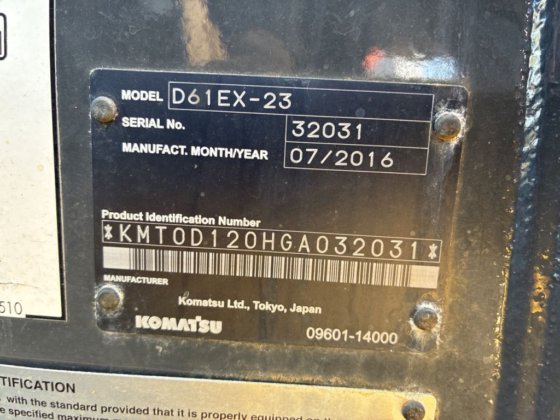 2016 小松 D61EX 23