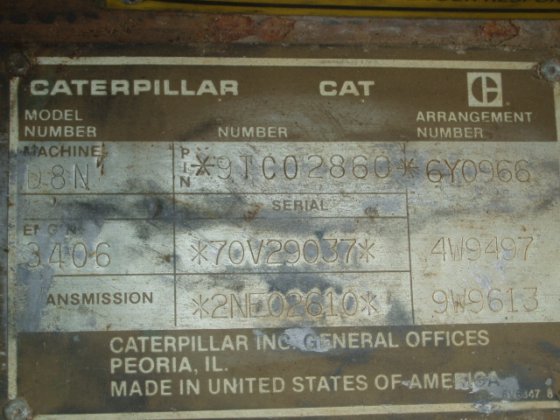 1988 CAT D8N