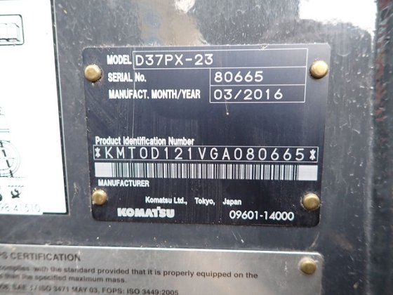 2016 小松 D37PX 23