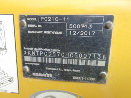 2017 小松 PC210 11