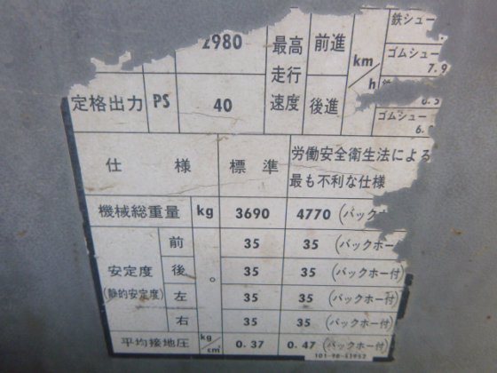 1996 KOMATSU D20A 7E