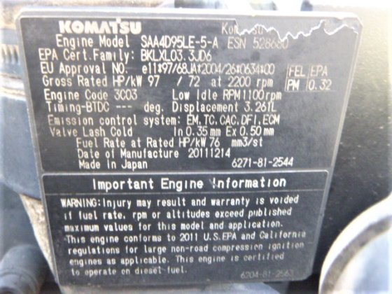 2011 KOMATSU PC128US 8