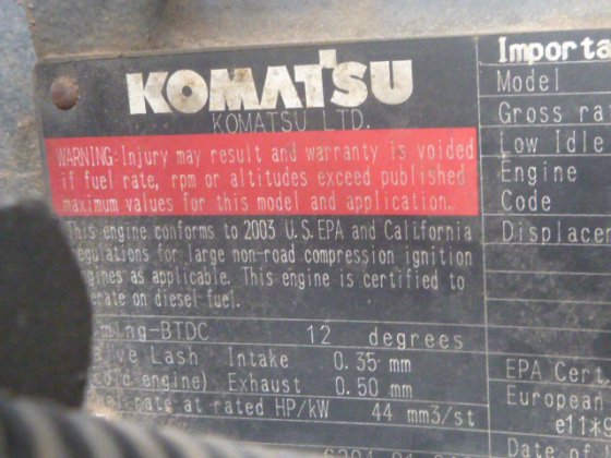 2003 KOMATSU PC60 7C