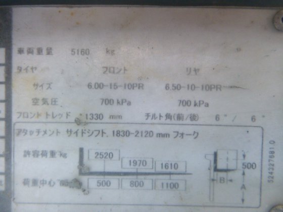 2012 SUMITOMO 13FD30PMXI98D