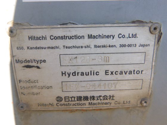 1995 HITACHI EX120 3m