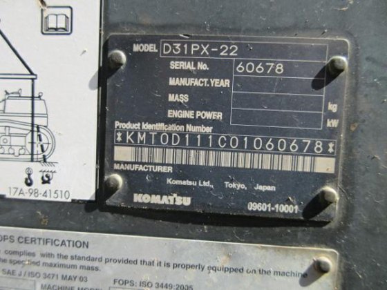 2010 小松 D31PX 22
