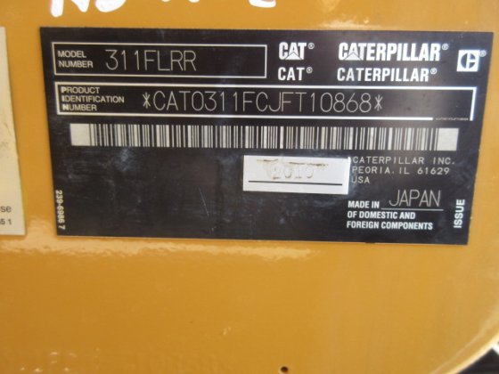 2019 CAT 311FLRR