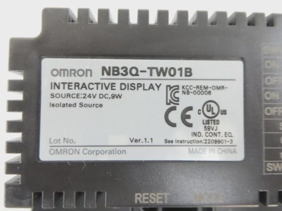 Omron NB3Q-TW01B Interactive Display Panel