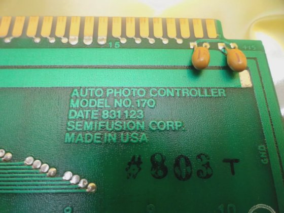 Semifusion 170 Auto Photo Controller PCB Card Ultratech UltraStep 1000 ...