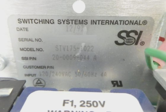 SSI Switching Systems International 30-0009-006