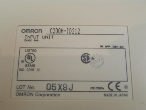 Omron SYSMAC C200H Programmable Logic