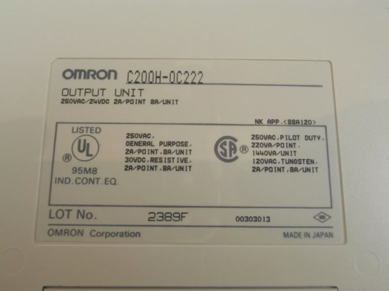 Omron SYSMAC C200H Programmable Logic