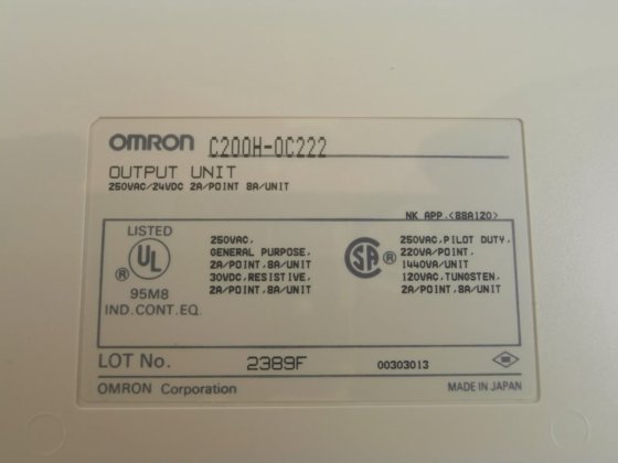 Omron SYSMAC C200H Programmable Logic