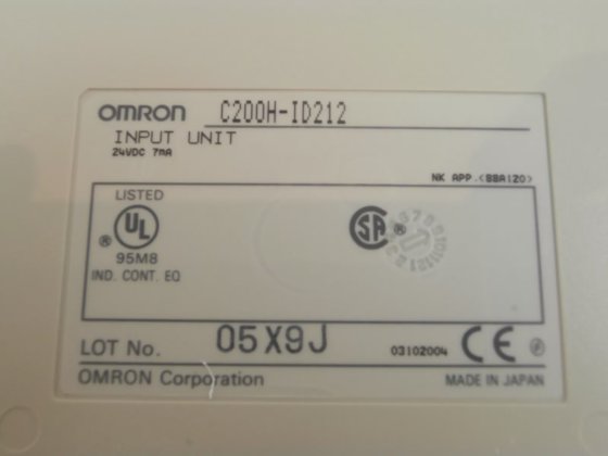 Omron SYSMAC C200H Programmable Logic