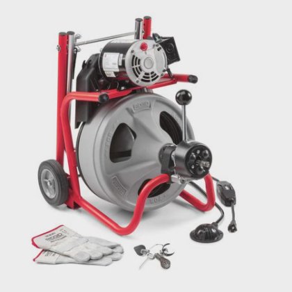 RIDGID K-400 Machine with Gloves & Std. Equipment: C-31 IW 3/8" x 50 ...
