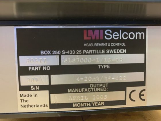 LMI Technologies Selcom Type SLS7000-1/15-IS