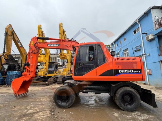 中古ホイール掘削機 ドーサン Dh140W Dh150W-7 掘削機