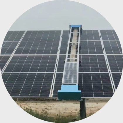 固定式自动 APP 控制干式和湿式太阳能电池板清洗机