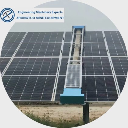 固定式自动 APP 控制干式和湿式太阳能电池板清洗机