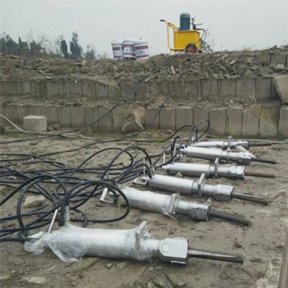 液压岩石劈裂机 花岗岩劈石机