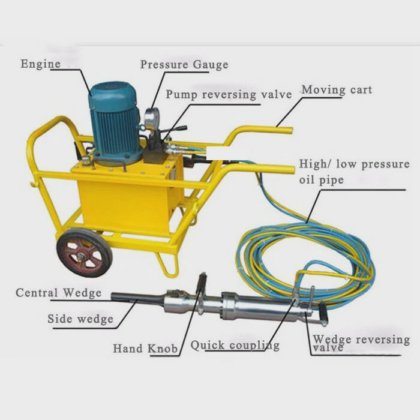 液压岩石劈裂机 花岗岩劈石机