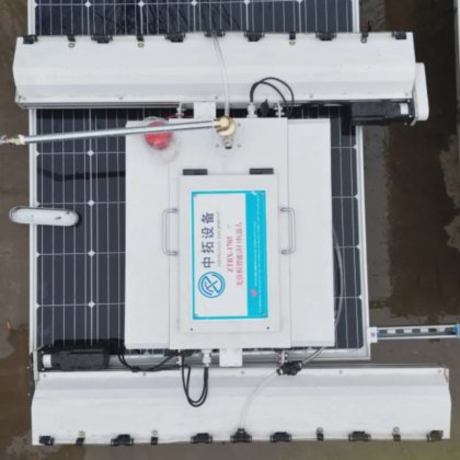 乾式・湿式自動太陽電池パネル洗浄ロボット PVクリーナー 発電所用