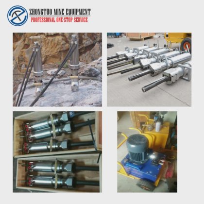 液压花岗岩石块劈裂机，用于采石场和矿山