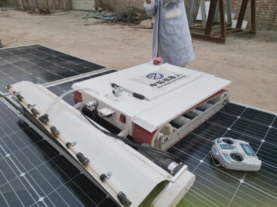 Remote Control Solar Panel Cleaning