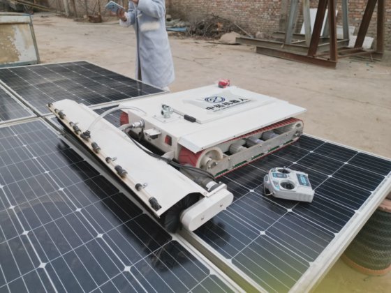 Remote Control Solar Panel Cleaning