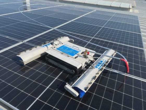 全自動太陽電池洗浄ロボット洗浄機