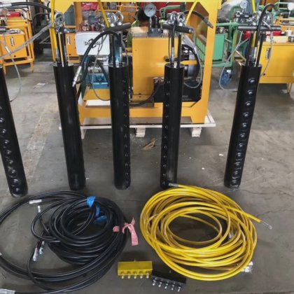 石头岩石裂解的液压劈裂机